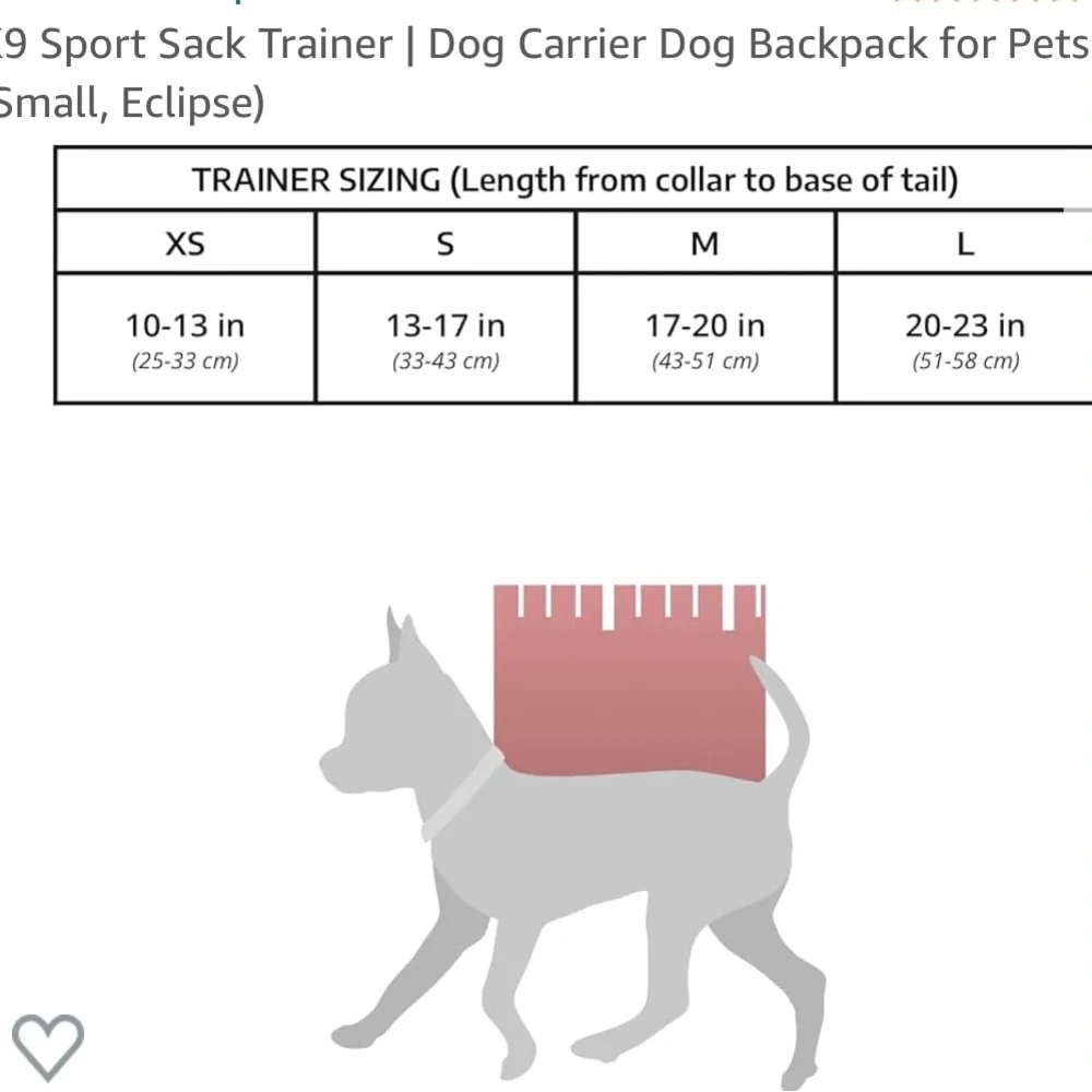 Awesome dog carrier.  Only used a few times for my now 19 lb chihuahua.